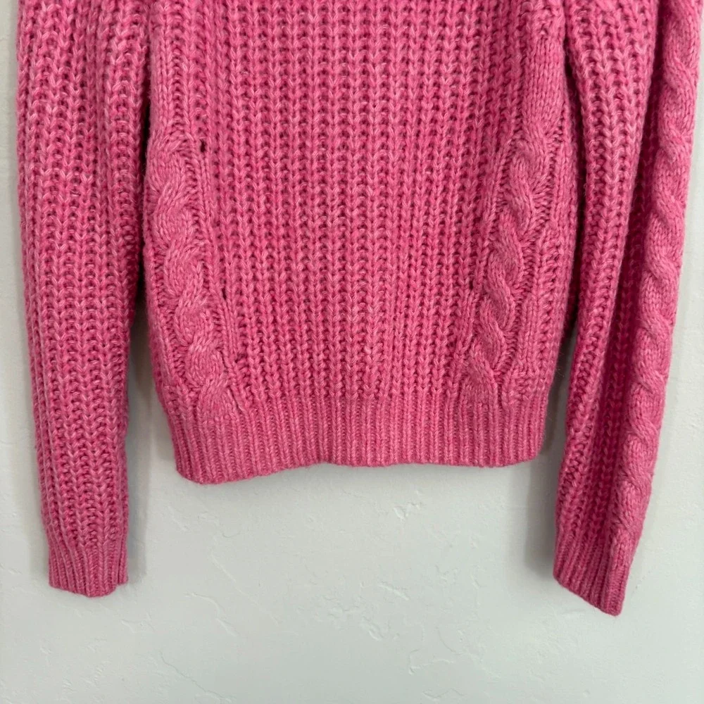 Sundance Knit Cardigan Women Size Small Pink Chunky Long Sleeve - Picture 11 of 11